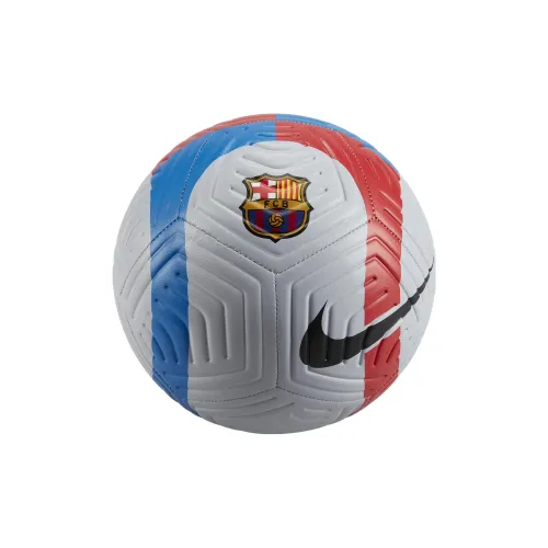 Nike Size 5 Soccer Rubber Machine Stitched Soccer Ball Unisex Blue White Red