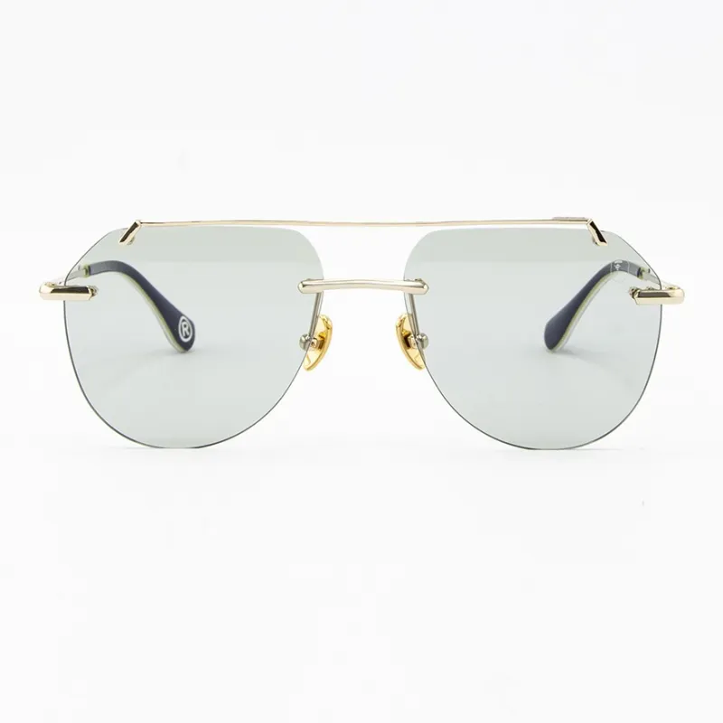 A BATHING APE Stainless Steel Oval Sunglasses Unisex-1