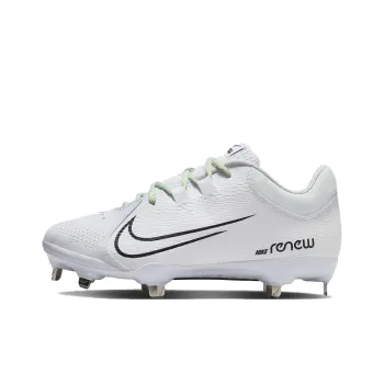 Nike Hyperdiamond 4 Durable Breathable Lightweight Low-Top Training Shoes GS White