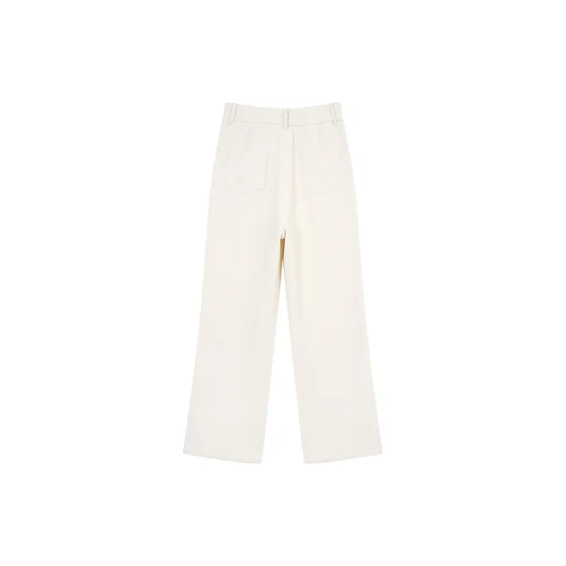 HSTYLE Casual Pants Women's Ecru-1