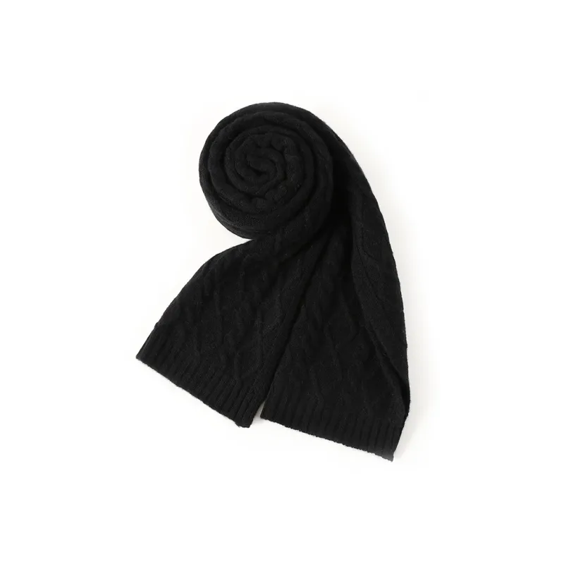 Jiu Ji Cashmere Knit Scarves Men's-5