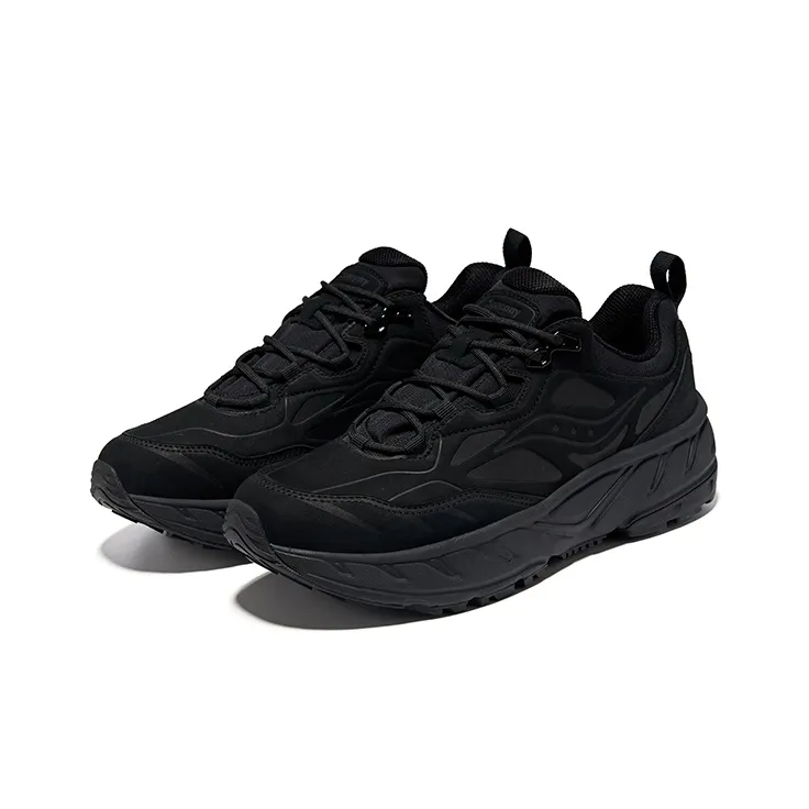 Saucony CYBER WEB Running Shoes Unisex Low Top Black-2