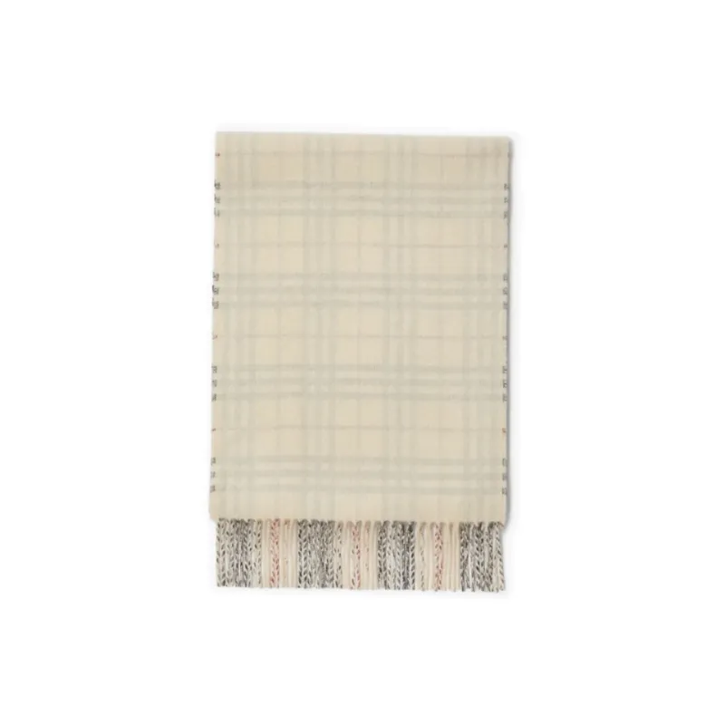 Burberry Checked Reversible Cashmere Scarf-1
