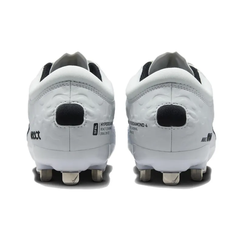 Nike Women's Hyperdiamond 4 Elite 'White Black Volt'-4