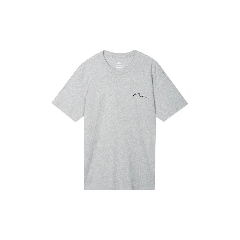Nike Drop Shoulder Sleeve T-Shirt Men's Light Gray-1