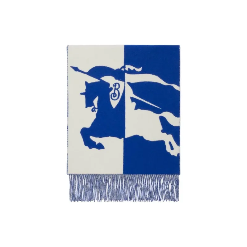 Burberry Equestrian Knight Wool-blend Scarf-2