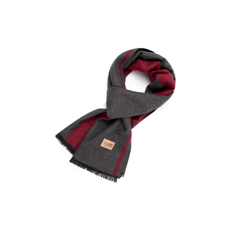 KENMO Faux Cashmere Knit Scarves Unisex-2