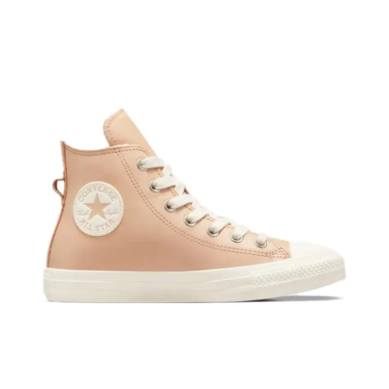 Converse Women's Chuck Taylor All Star Leather High 'Faux Fur Lining Epic Dune Egret' Women's-1