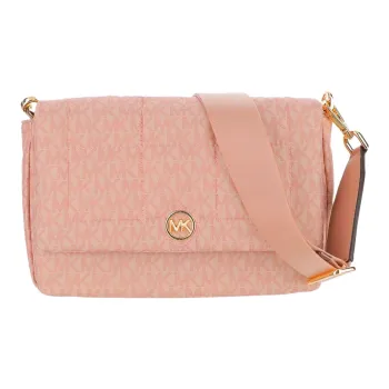 MICHAEL KORS Recycled Polyester Shoulder Bag Crossbody Bag Medium Size Women's Orange Pink