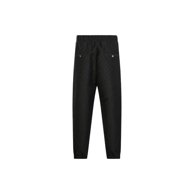 BALMAIN Monogram Printed Drawstring Track Pants-1