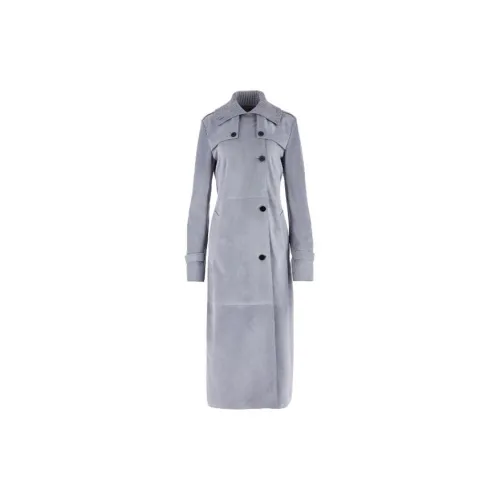 FERRAGAMO Belted Suede Coat