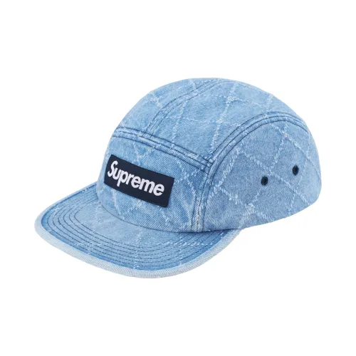 Supreme Punched Denim Camp Cap