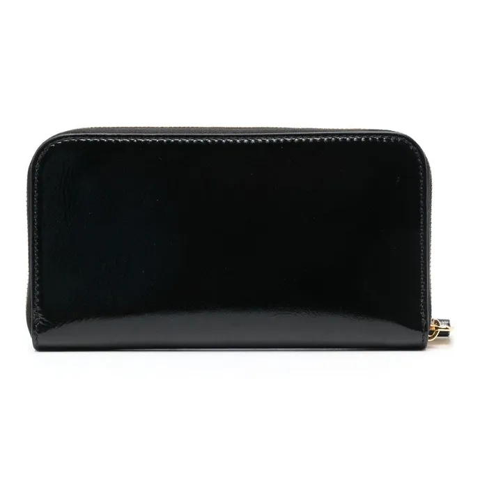 MOSCHINO Calfskin Wallet Women's Black-2