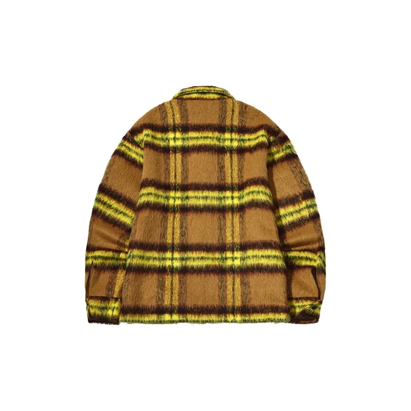 BEASTER Jackets Unisex Yellow Plaid-1