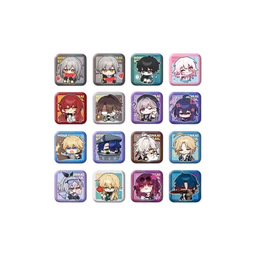 MIHOYO Honkai  Star Rail Paimon Museum Collection Square Badge IP Merch