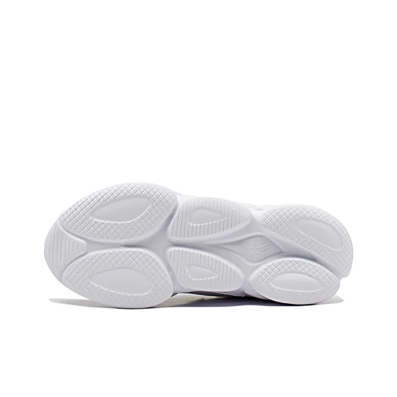 QIAODAN Anti Slip And Wear Resistant Breathable Low Top Running Shoes Women's Jordan White Enamel Pink-4