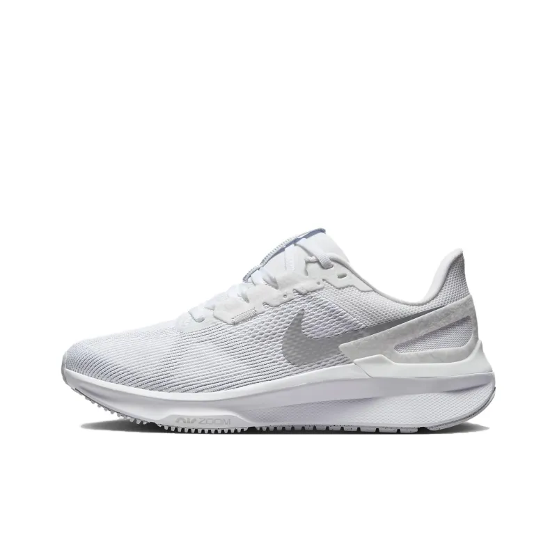 Nike Air Zoom Structure 25 Wide 'White Metallic Silver' Women's-0