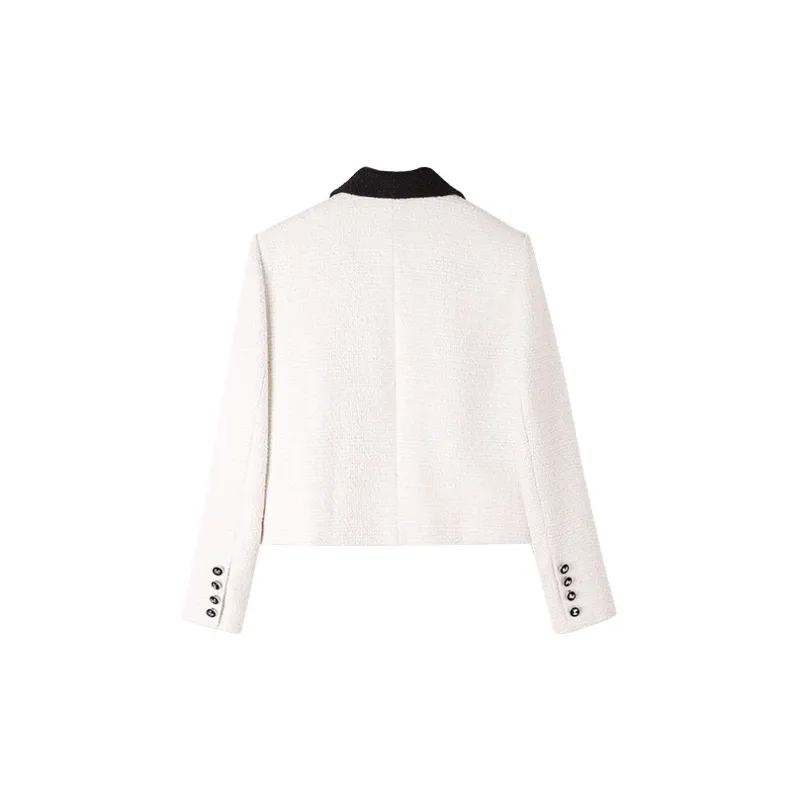 HIPPIEMISS Cropped Coats Women's Ecru-1