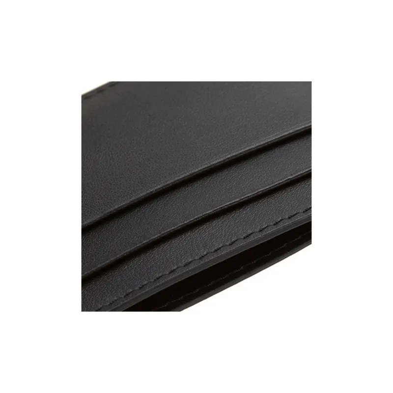 FANSIZHE Cow Leather Card Holder Card Holder Regular Unisex Black-4