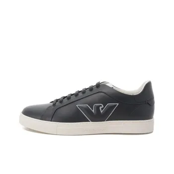 EMPORIO ARMANI Low Top Skateboard Shoes 2.5cm Men's Blue