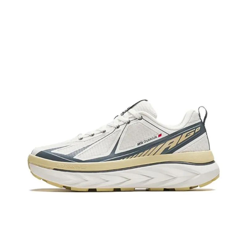 Anta Breathable Low Top Running Shoes Men's White Gray-0