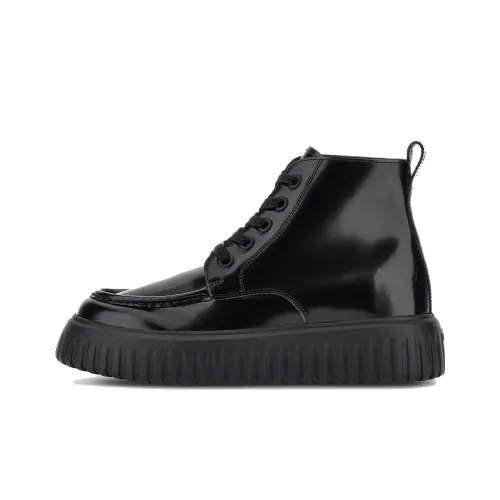 HOGAN H-Stripes Ankle Boots Men Black