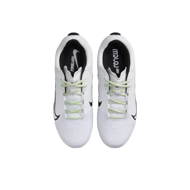 Nike Women's Hyperdiamond 4 Elite 'White Black Volt'-3