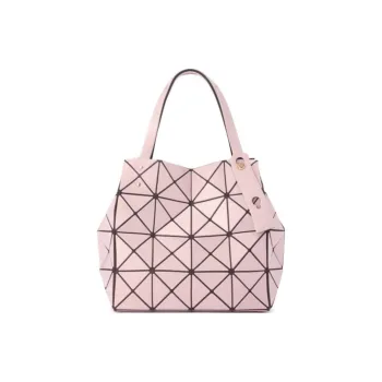 ISSEY MIYAKE CARAT PVC Tote Shopping Bag, Handbag, Diamond Bag Tubas Women's Pink