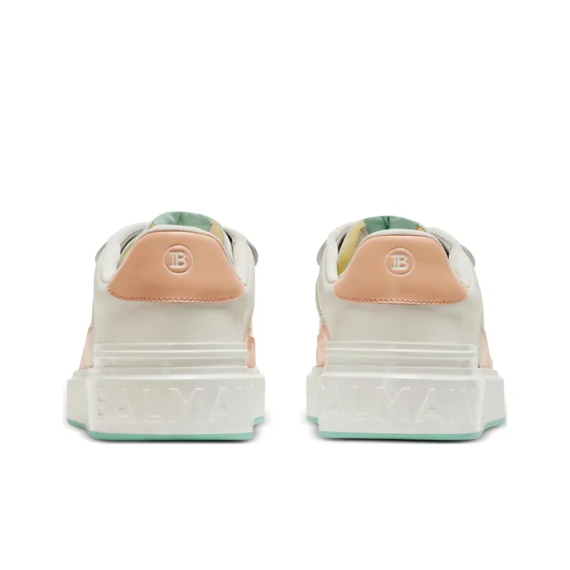 BALMAIN B-Court Flip Leather Sneakers-4