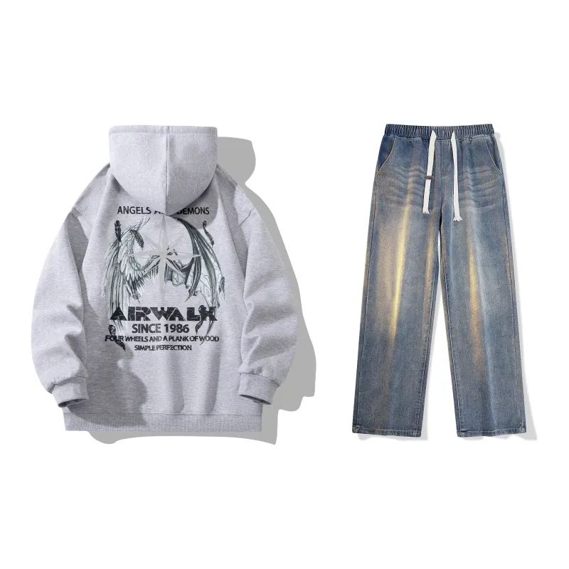 Airwalk Sweatshirt Sets Unisex-57