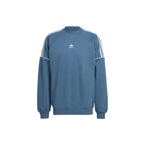 Adidas Originals 3-Stripe Sweatshirts Men Miracle Asphalt Gray