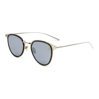 A BATHING APE Stainless Steel Oval Sunglasses Unisex