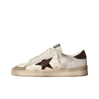 Golden Goose Stardan Pony Hair White Brown