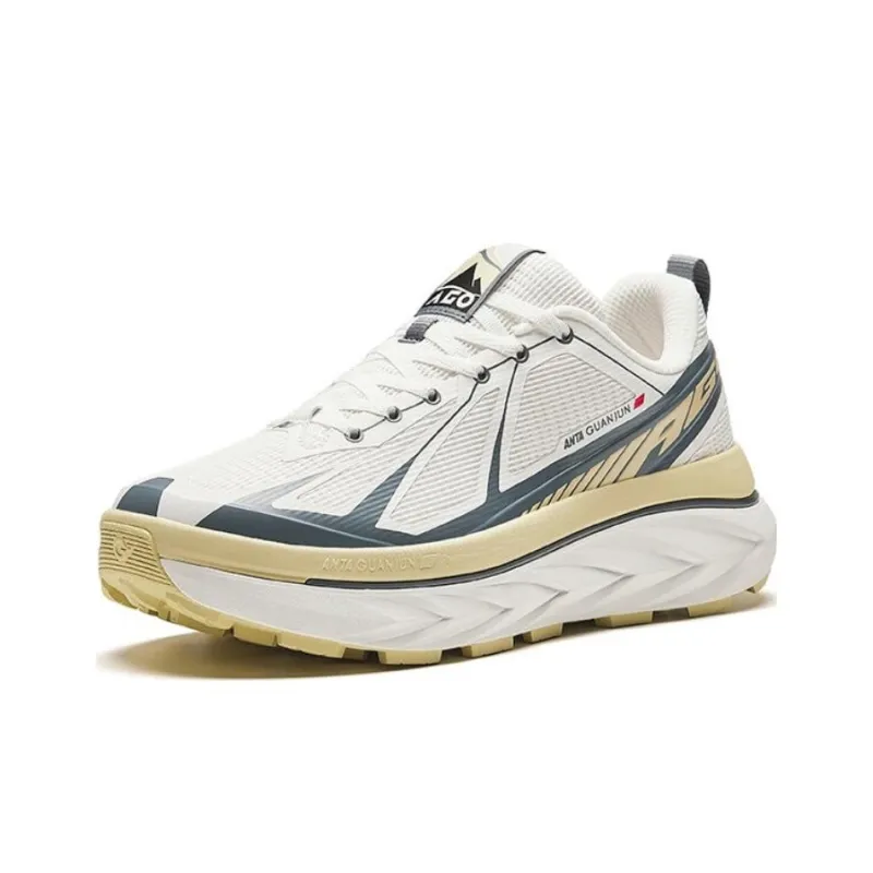 Anta Breathable Low Top Running Shoes Men's White Gray-1