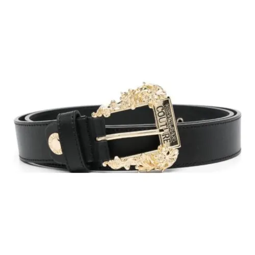 VERSACE JEANS COUTURE Logo Plaque Buckle Belt