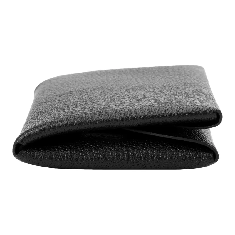 HERMES Mysore Goat Skin Card Holder Regular Women's Black-3
