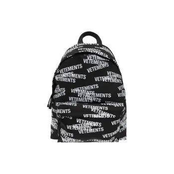 Vetements Polyester Backpack Men's Black