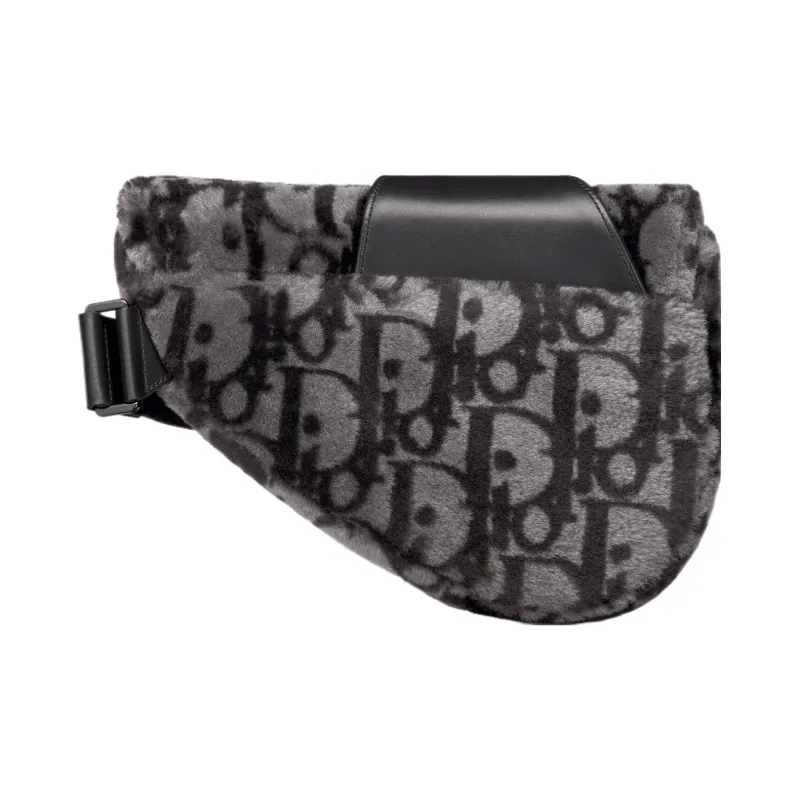 DIOR Shearling Saddle Bag, Crossbody Bag, Shoulder Bag Men's-2