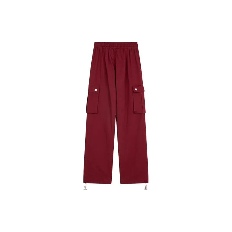 MYMIX Casual Pants Women's Red-1