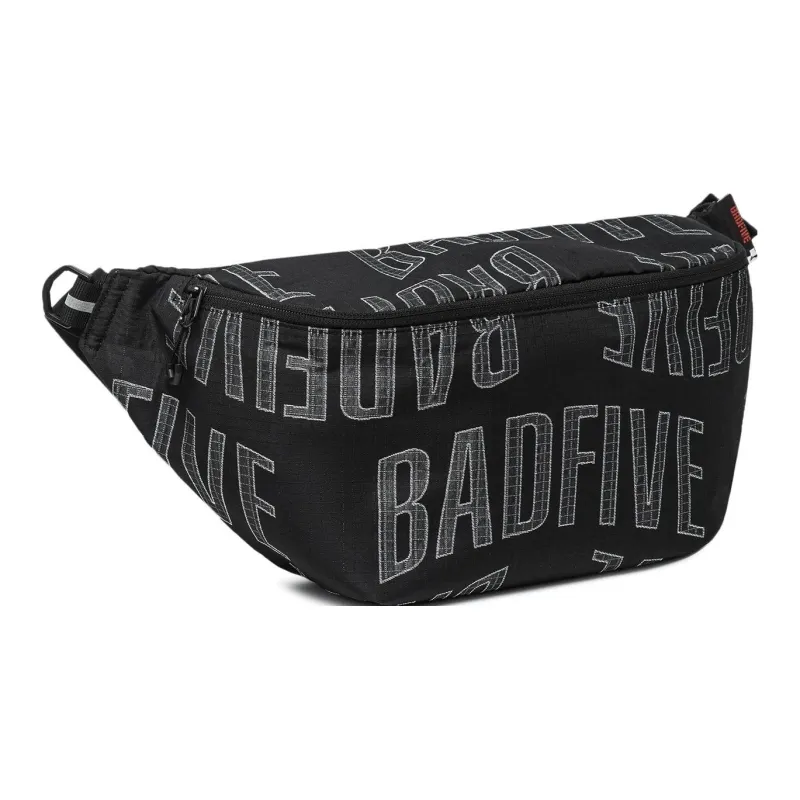 LiNing Polyester One Shoulder Crossbody Sling Bags Regular Unisex Black Jacquard-2