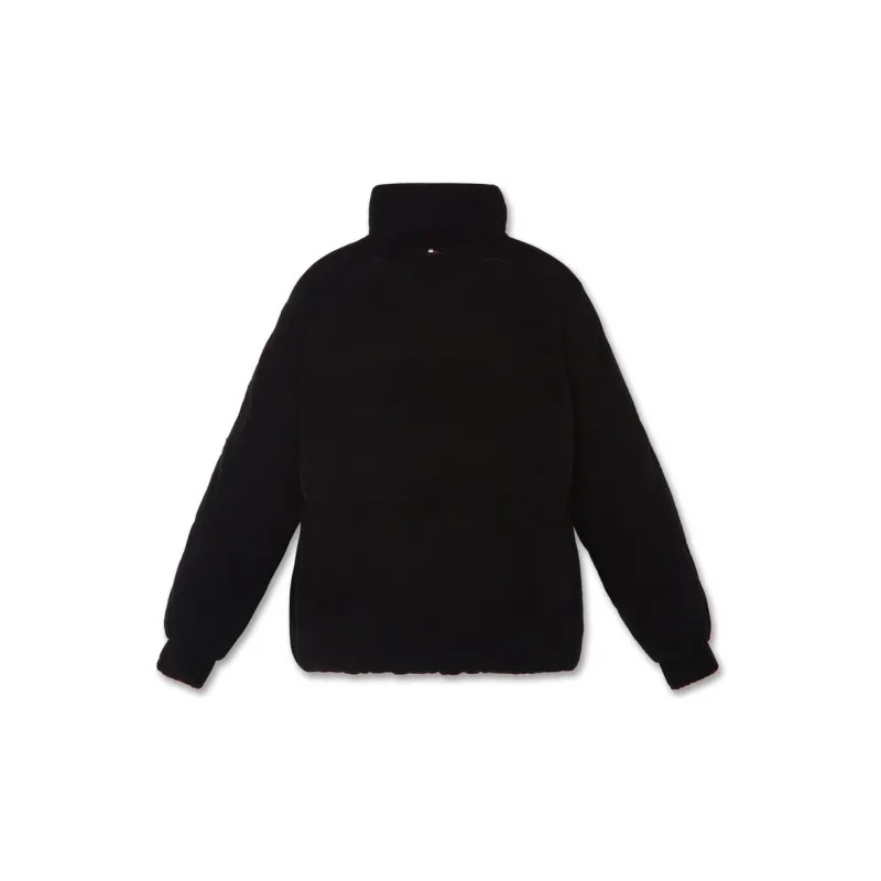 Tommy Hilfiger High-neck Velvet Puffer Jacket-1