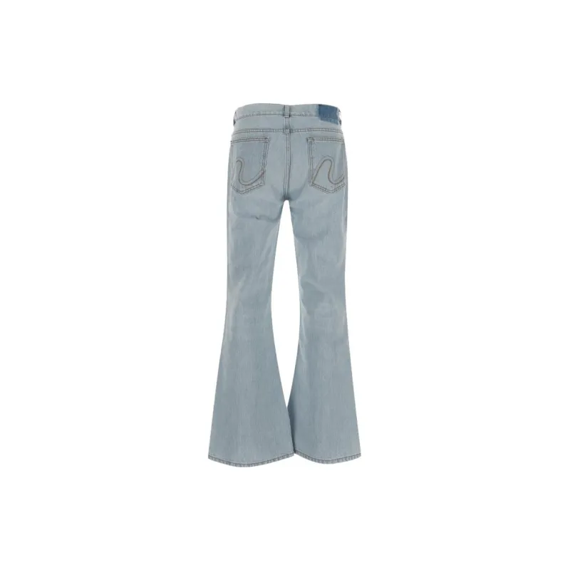 ERL Flared Leg Distressed Jeans-1