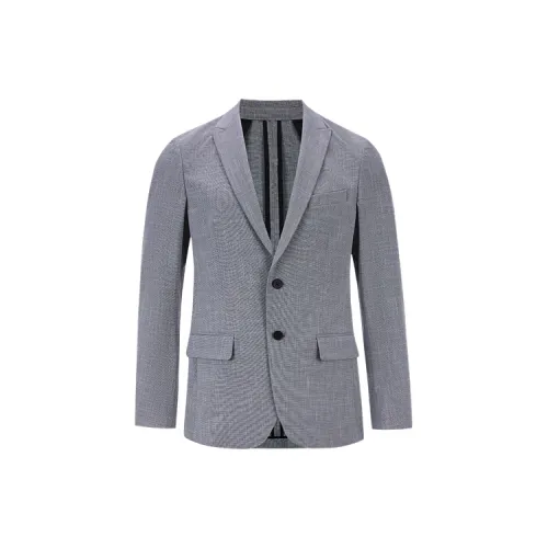 URBAN REVIVO Business Suits Men Light Gray