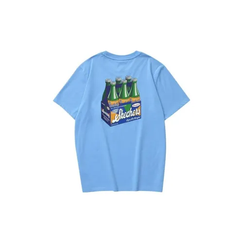 Skechers Supermarket Series T-Shirts Unisex Melancholy Blue/00J5