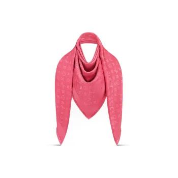 LOUIS VUITTON Monogram Classic Shawls Women's Pink