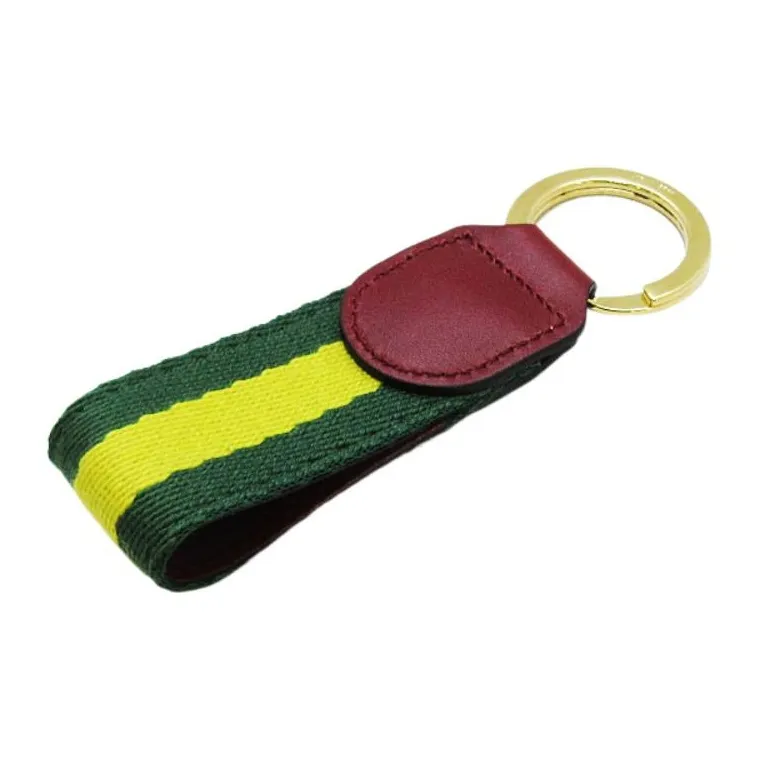 GUCCI Canvas Keychains Unisex Green-1