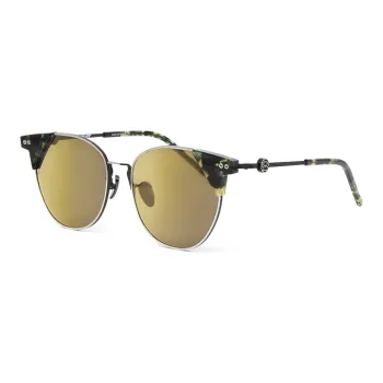 A BATHING APE Stainless Steel Oval Sunglasses Unisex