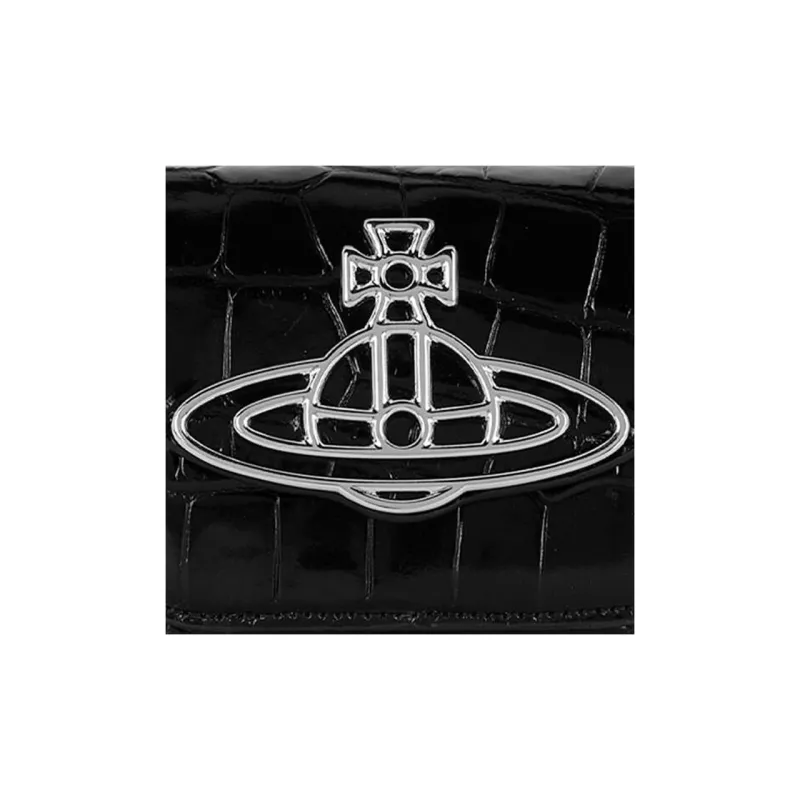 Vivienne Westwood Linda Cow Leather Handbag Mini Women's Black-4