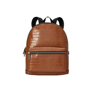 MICHAEL KORS Hudson Fabric Backpack Men's Leather Brown