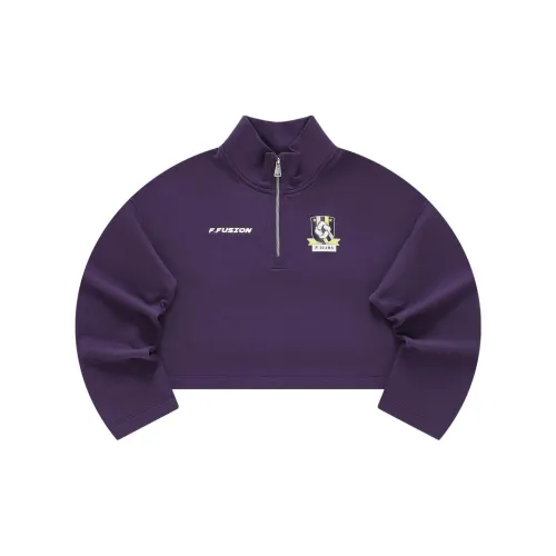 Beams X FILA FUSION Sweatshirts Women's Galaxy Purple